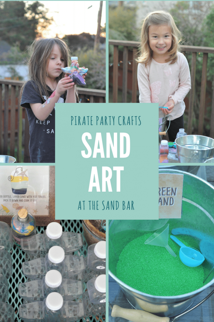 Pirate party crafts - sand art