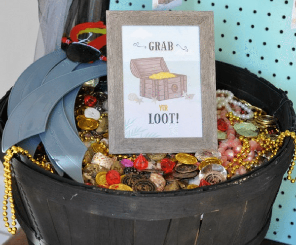 DIY Easy & Affordable Pirate Party Treasure Decor - Fern and Maple