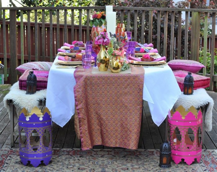 Arabian Nights Bridal Shower Tablescape | Fern and Maple Events and Party Blog