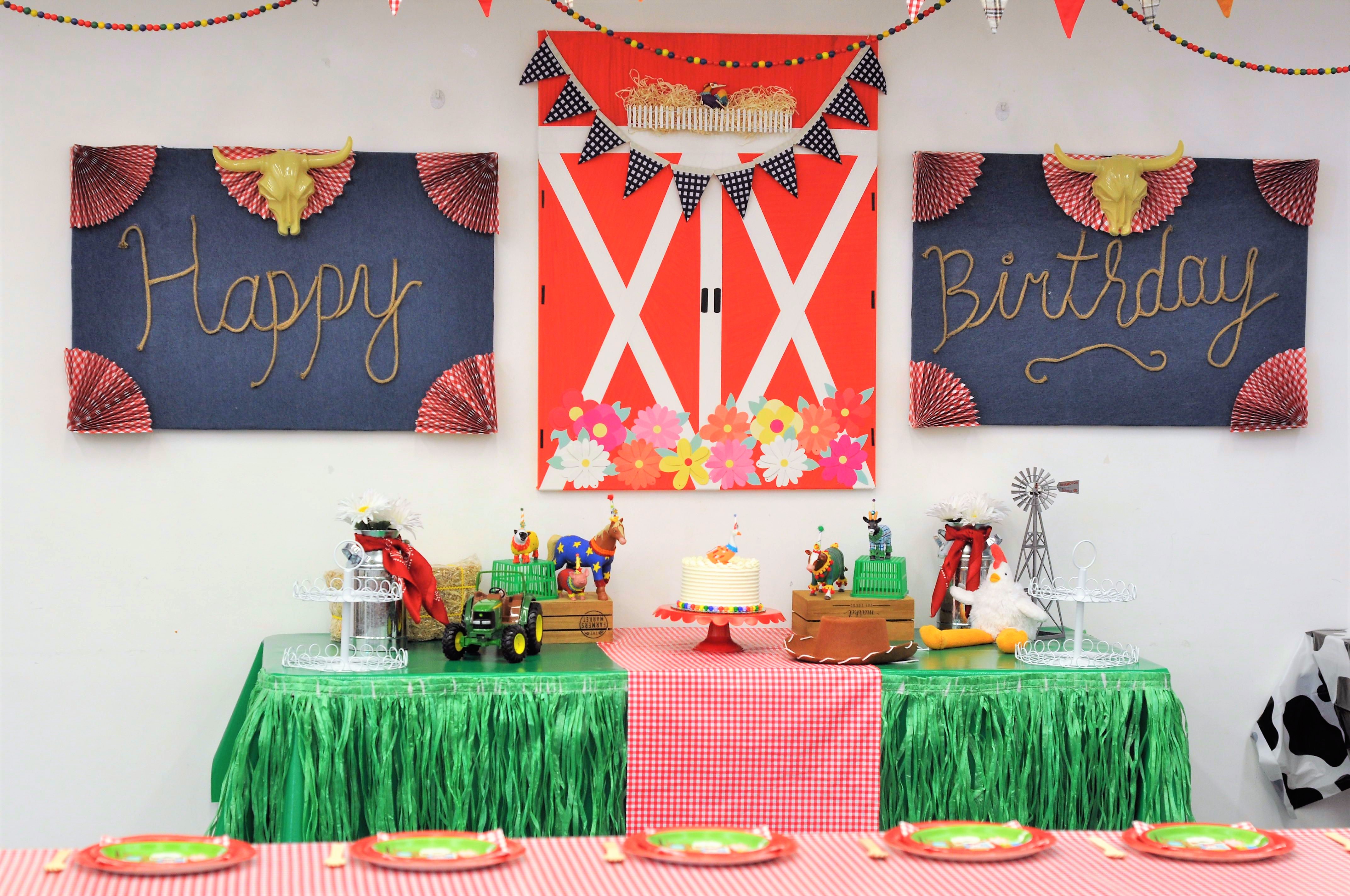 Art Party Decor + Backdrop from a Rustic Art Birthday Party on