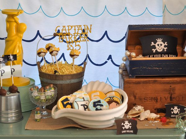 Pirate Party Dessert Table Ideas - Fern and Maple