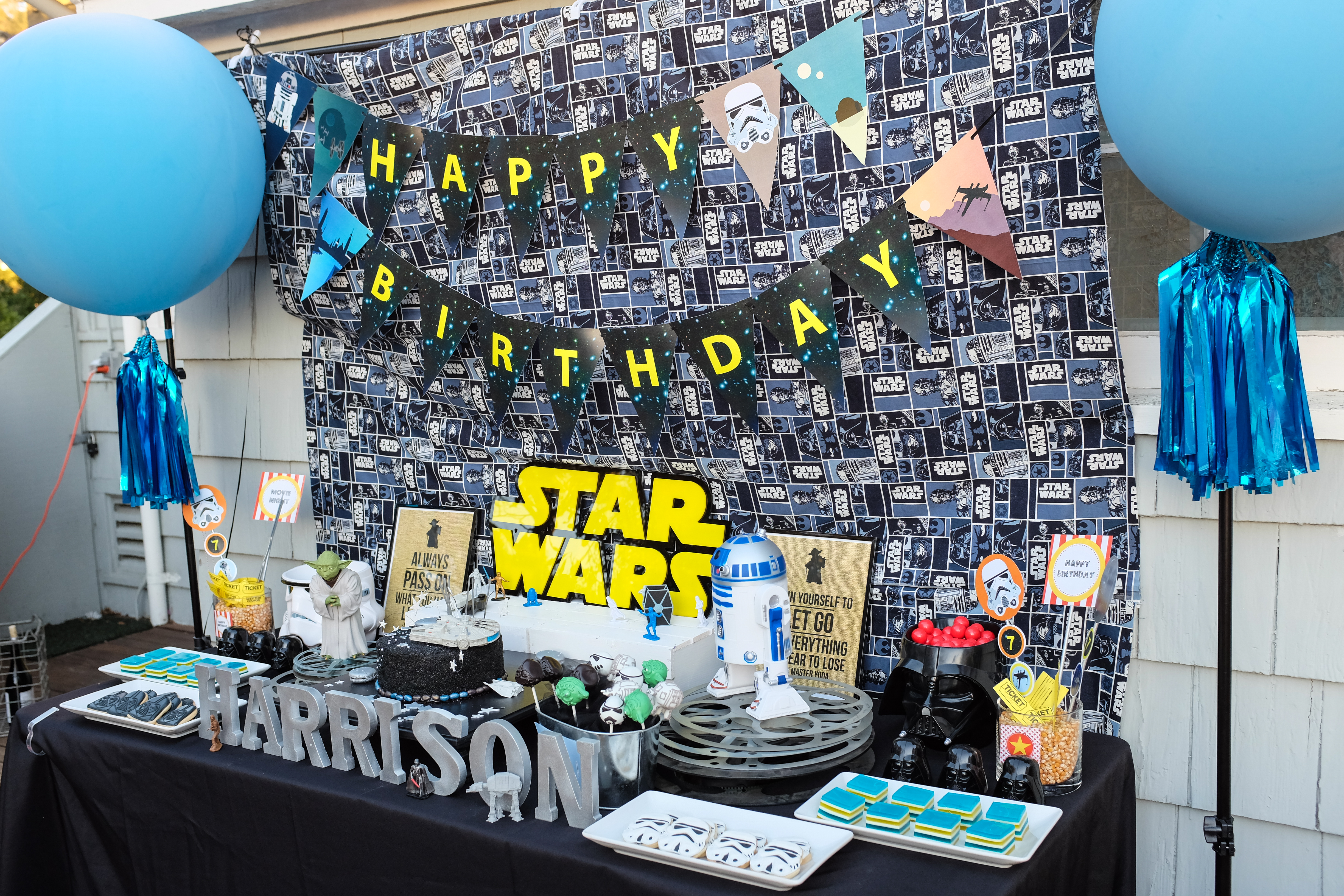 Star Wars party ideas DIY decorations  Star wars party decorations, Star  wars diy, Star wars party