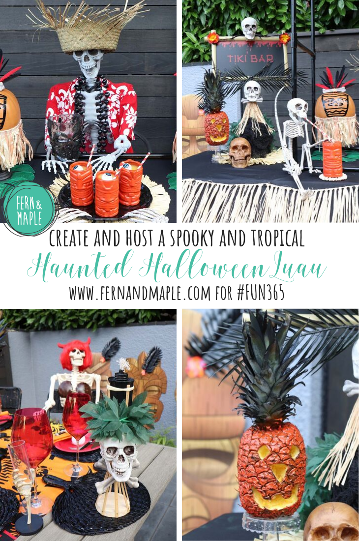 Backyard Luau Inspired Halloween Party - Fern and Maple