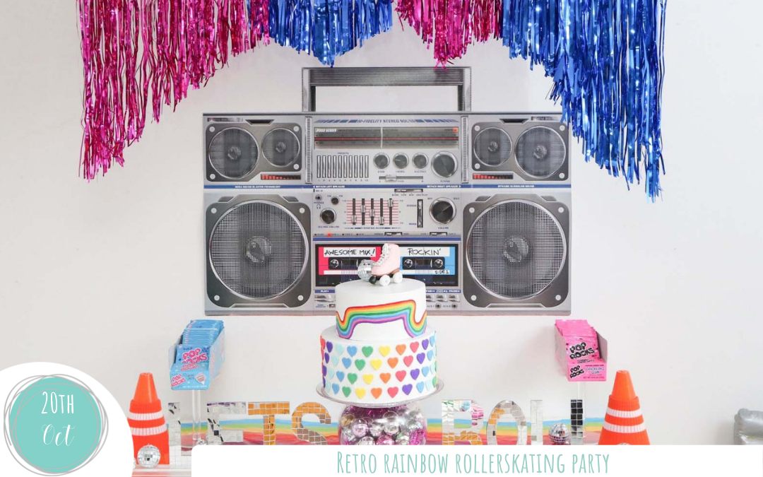 Rainbow Roller Disco Party Fern and Maple