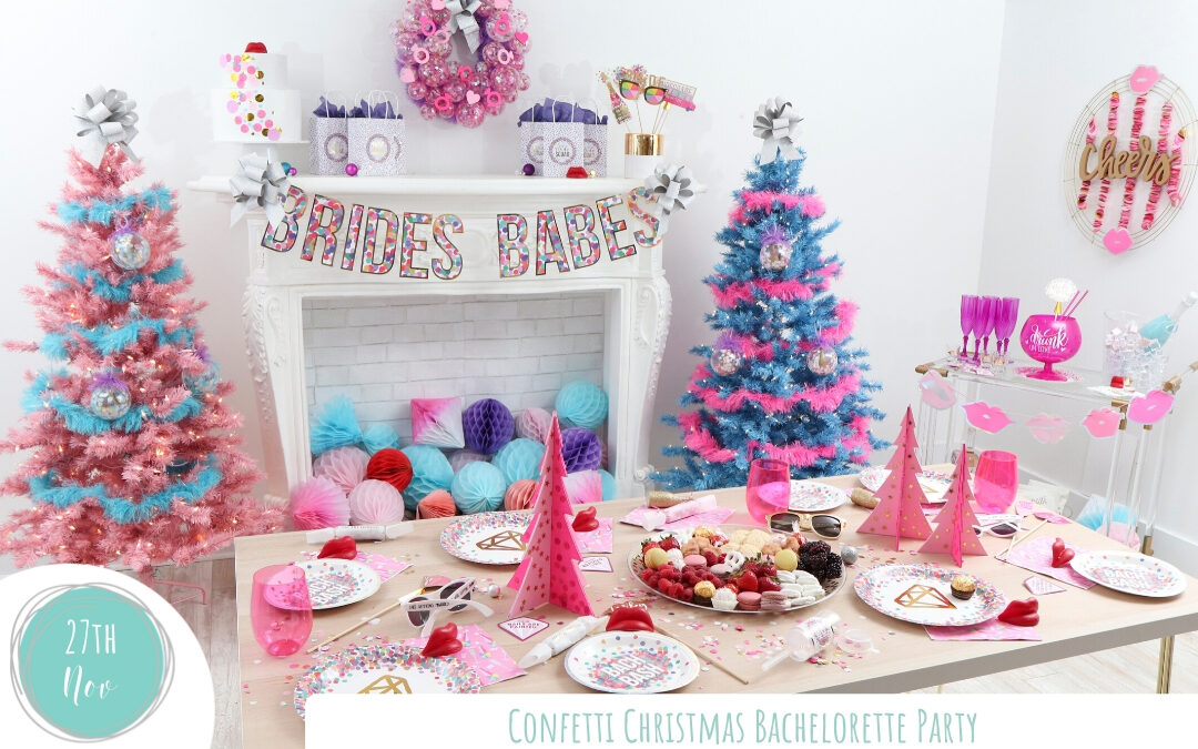 Confetti Christmas Bachelorette Party | Fern and Maple