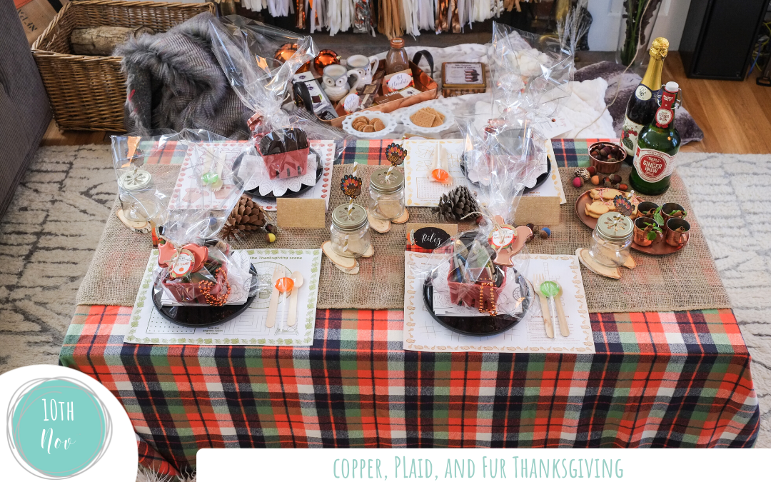 Copper, Plaid, and Fur Thanksgiving