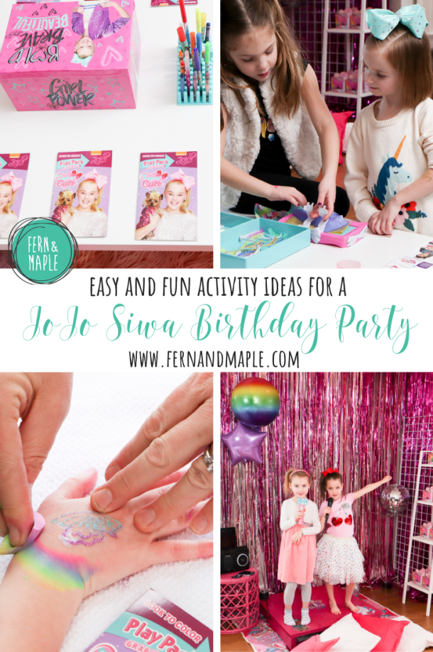 Fun Activity Ideas for a JoJo Siwa Birthday Party | Fern and Maple