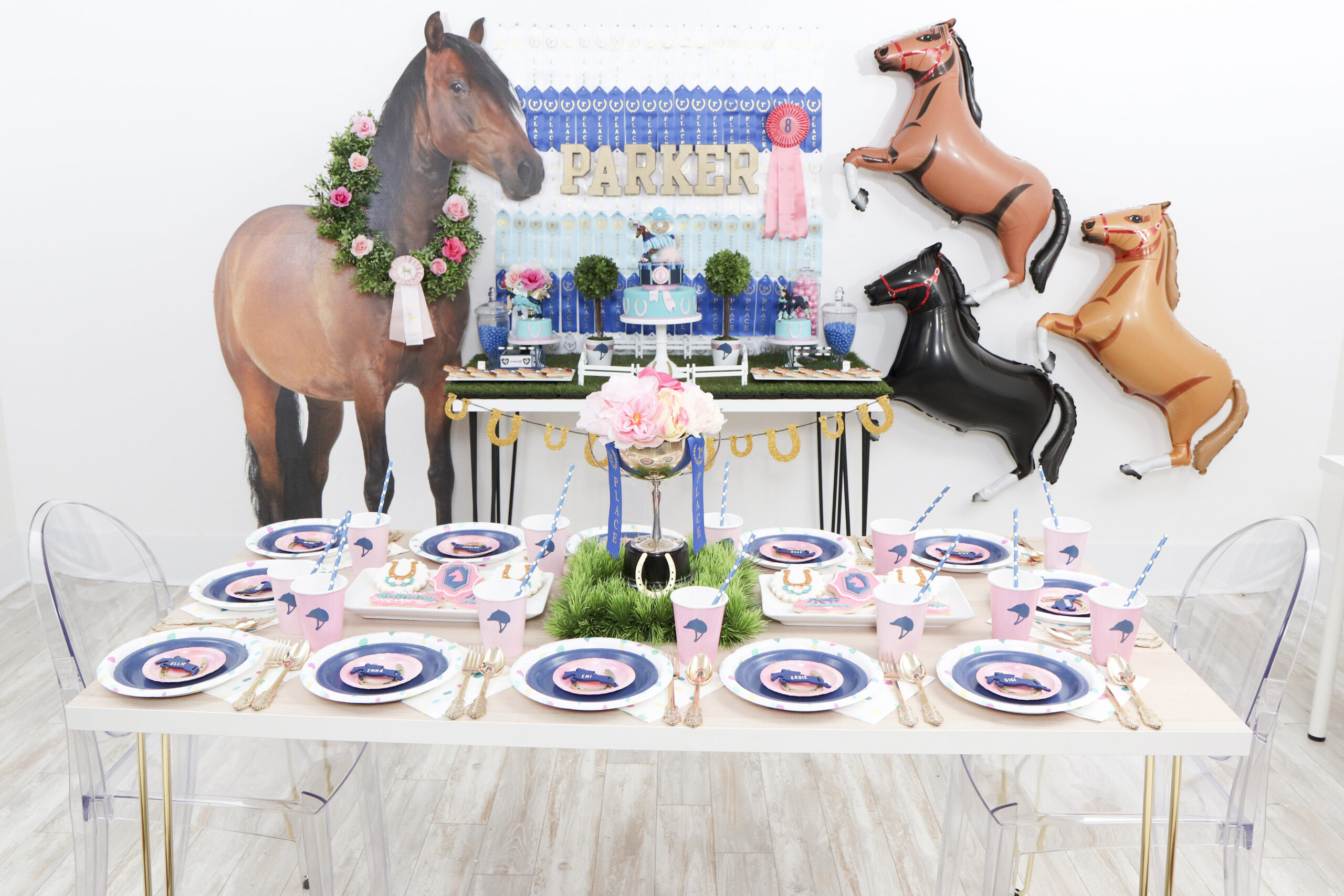 How to Style Tables for a Horse-Themed Birthday Party - Fern and Maple