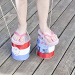 Easy Fourth of July Crafts - Tin Can Stilts