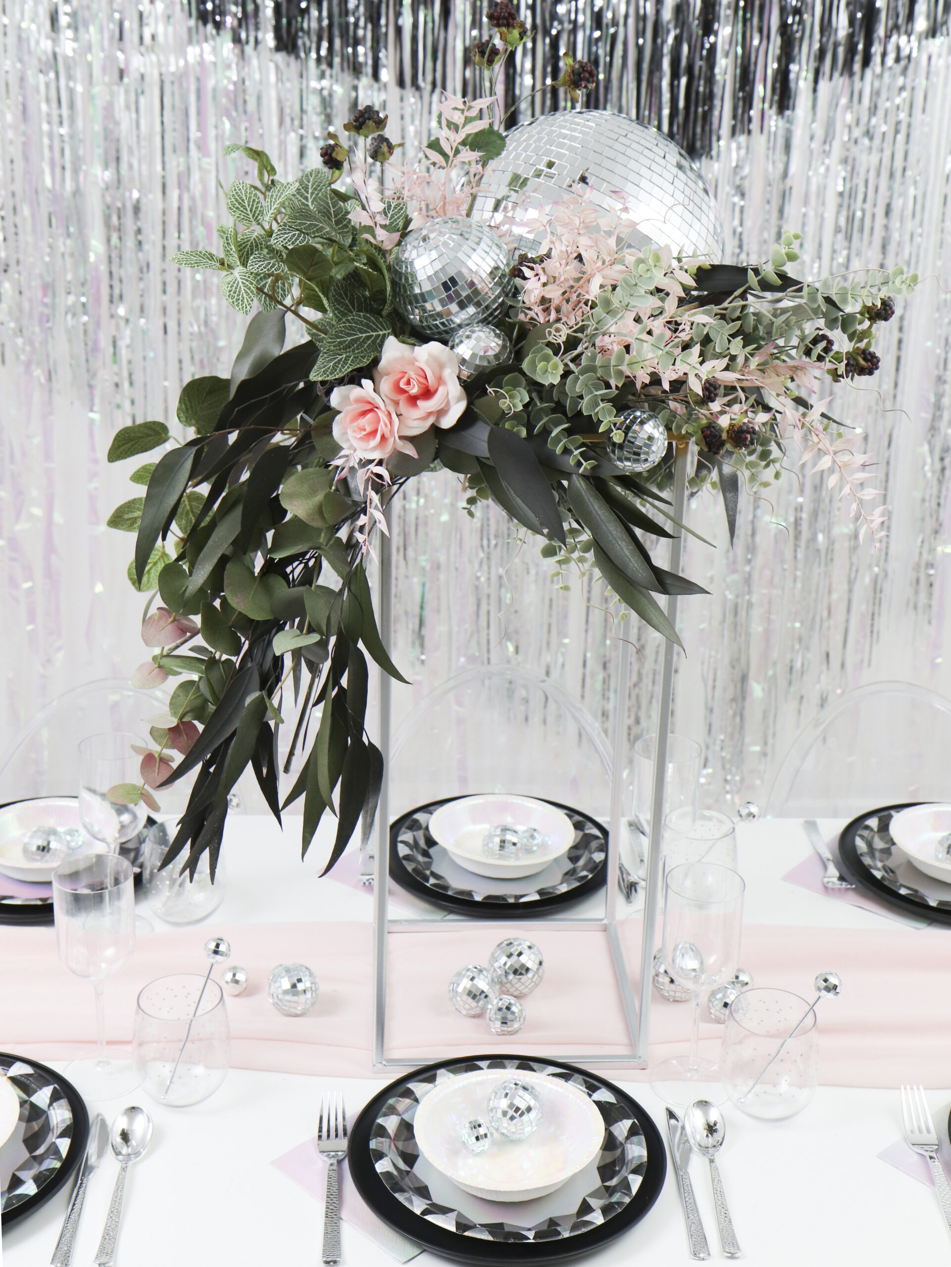 Disco Party Table Decorations