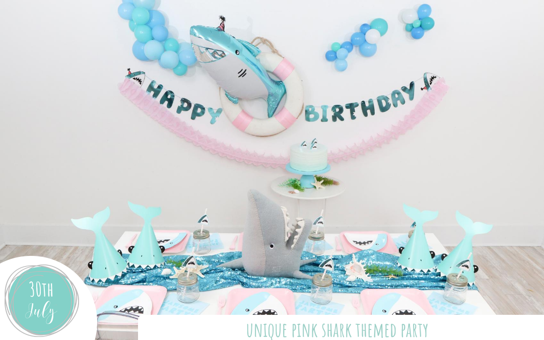 Unique Pink Shark Themed Party