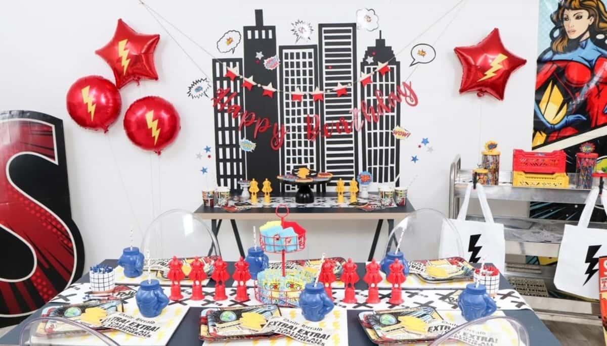 Superhero Party Decorations Comic Book Party Decorations -   Superhero  party decorations, Comic book party decorations, Superhero party