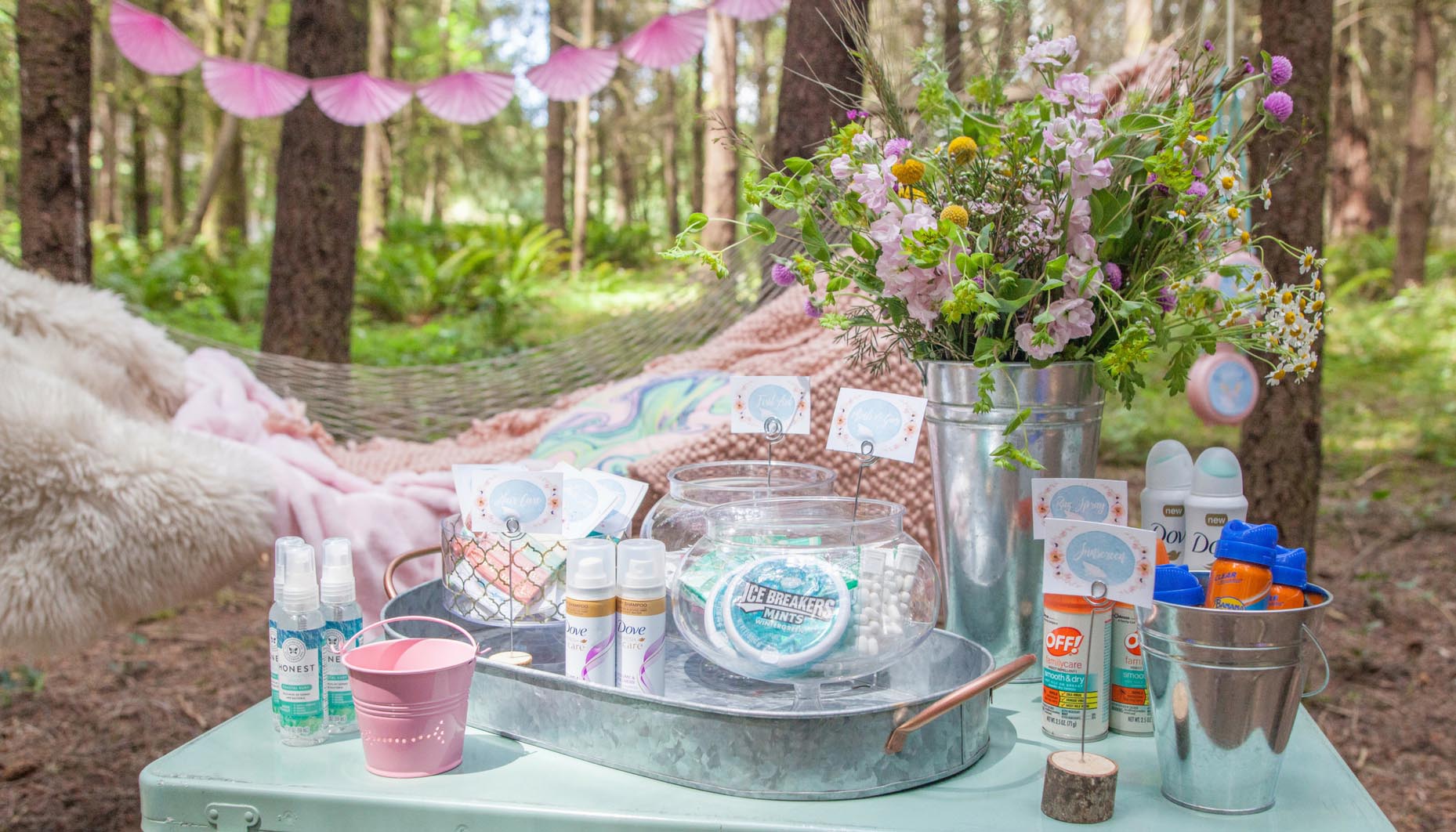 glamping bachelorette party comfort station