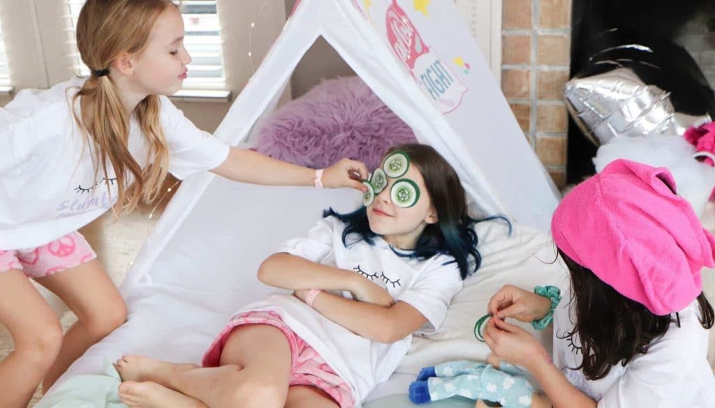 slumber party spa activities