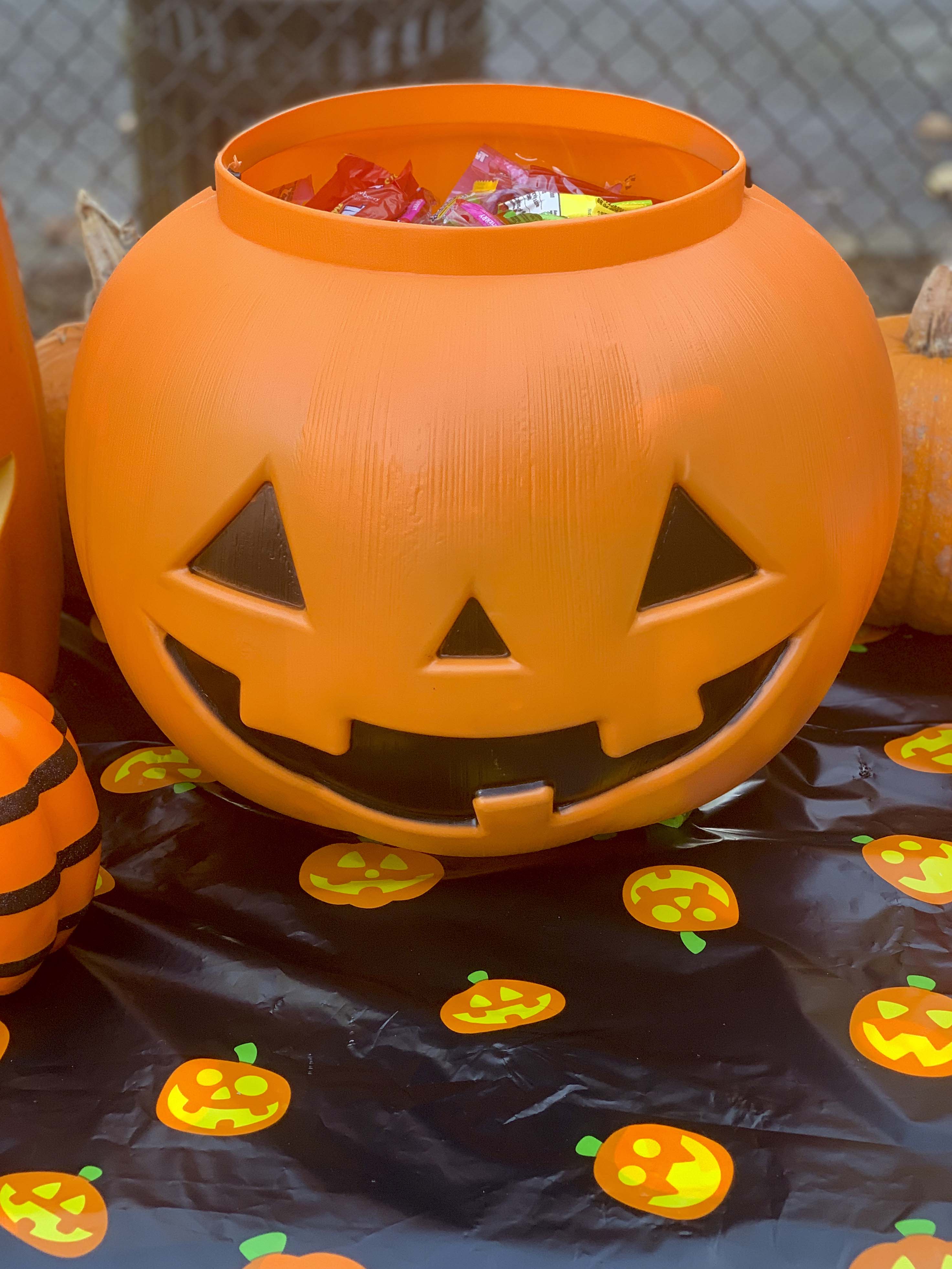 halloween community festival pumpkin patch table