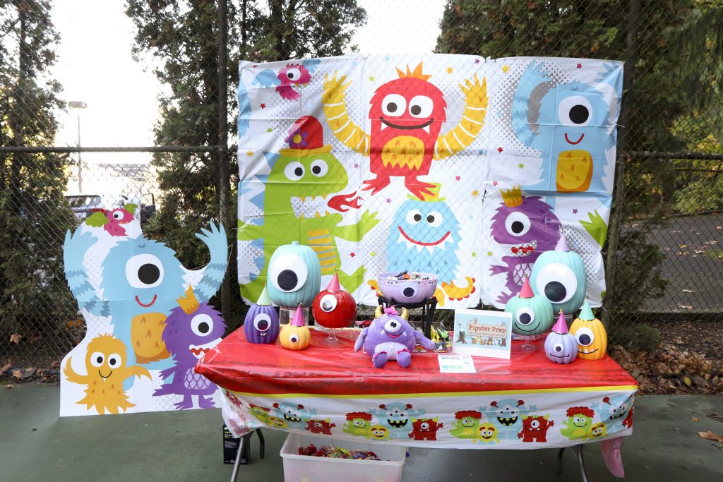 halloween community festival monster table