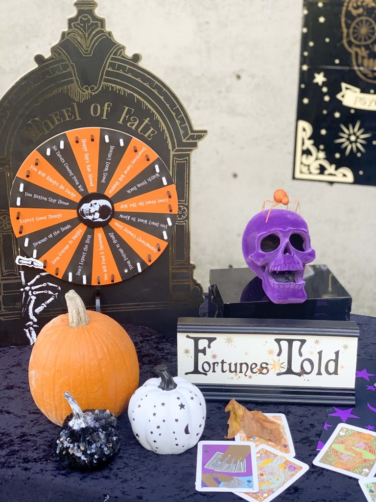 halloween community festival fortune teller table