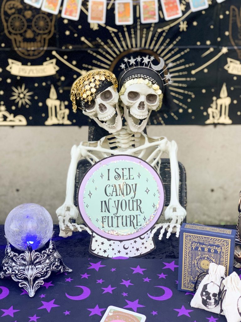 halloween community festival fortune teller table