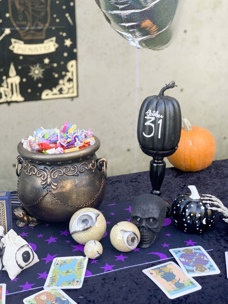 halloween community festival fortune teller table