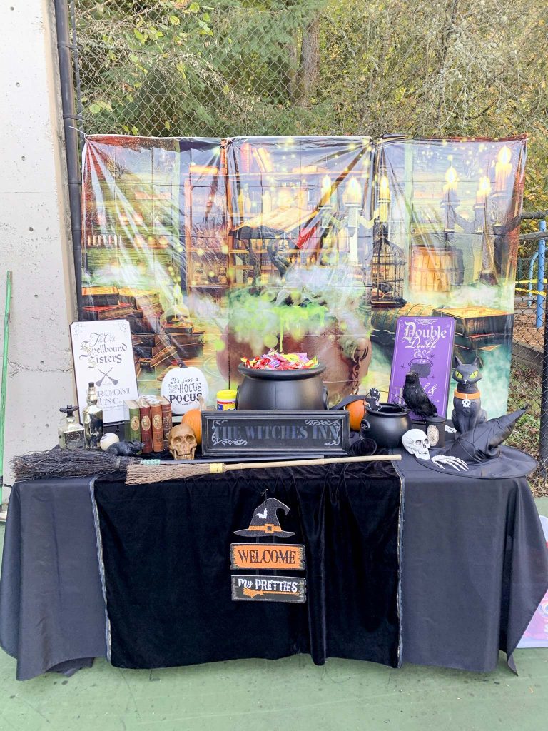 halloween community festival witches table