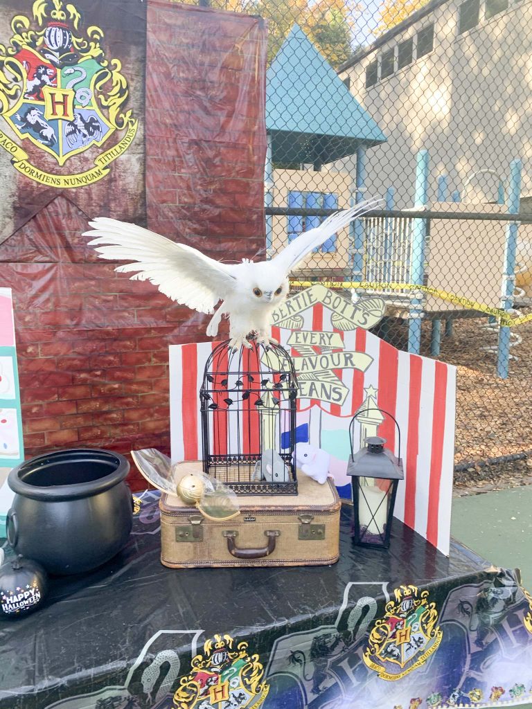 halloween community festival harry potter table