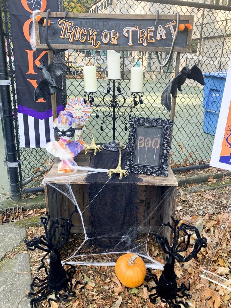 halloween community festival entrance
