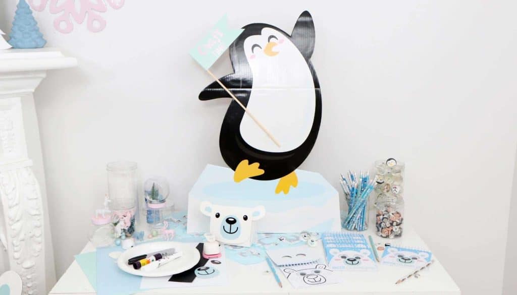 Arctic Animals Winter Wonderland Party Craft Station