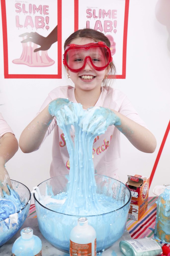 Set up a heart-filled Slime Lab for a fun and entertaining Valentine's Day Slime Party for Kids! Plus, how to create to-go Slime Kits for friends! Get details now at fernandmaple.com!