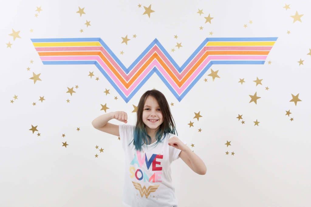 Wonder Woman 1984 Inspired DIY Photo Booth Backdrop