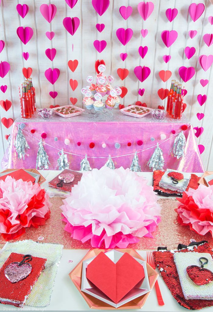 Galentine's Party for Teens - These fun 15 Valentine's Day Party Ideas for Kids and Teens feature tons of interactive activities, decor inspiration, and DIY dessert recipes! See them all now at fernandmaple.com!