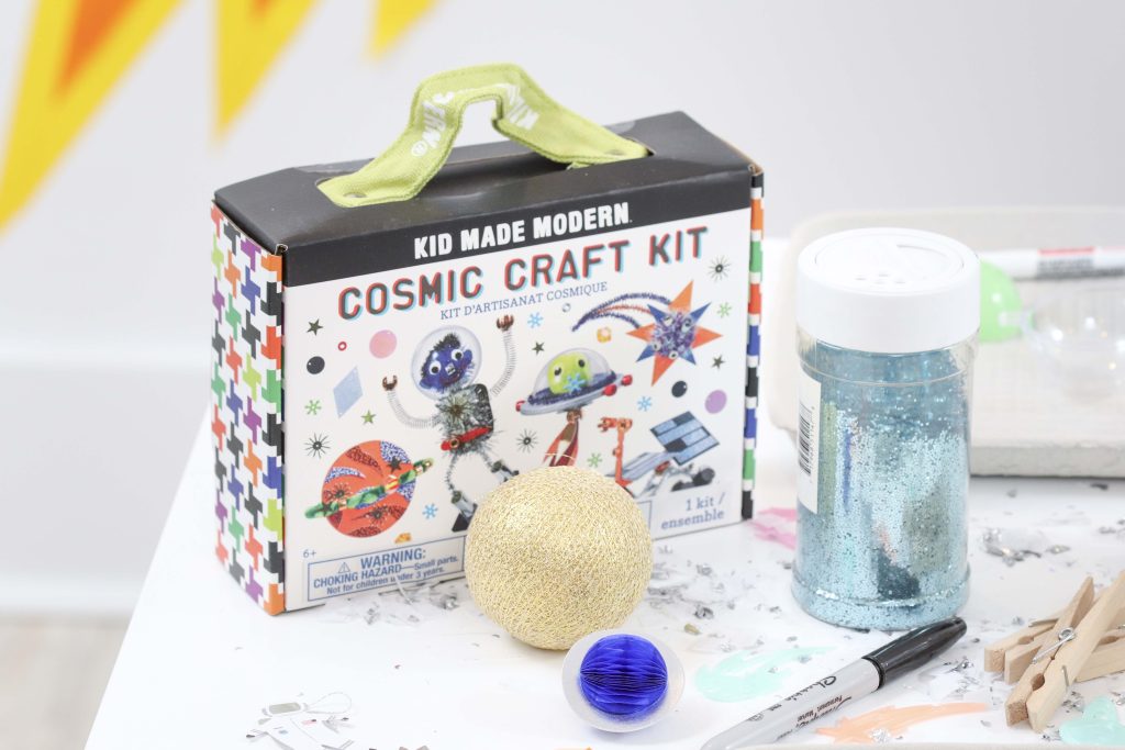 Space Party Craft Kit - Looking to throw a Space or Rocket themed birthday? Check out this game-changing “party in a box” recommendation as well as tips for personalizing the party! Get details now at fernandmaple.com.