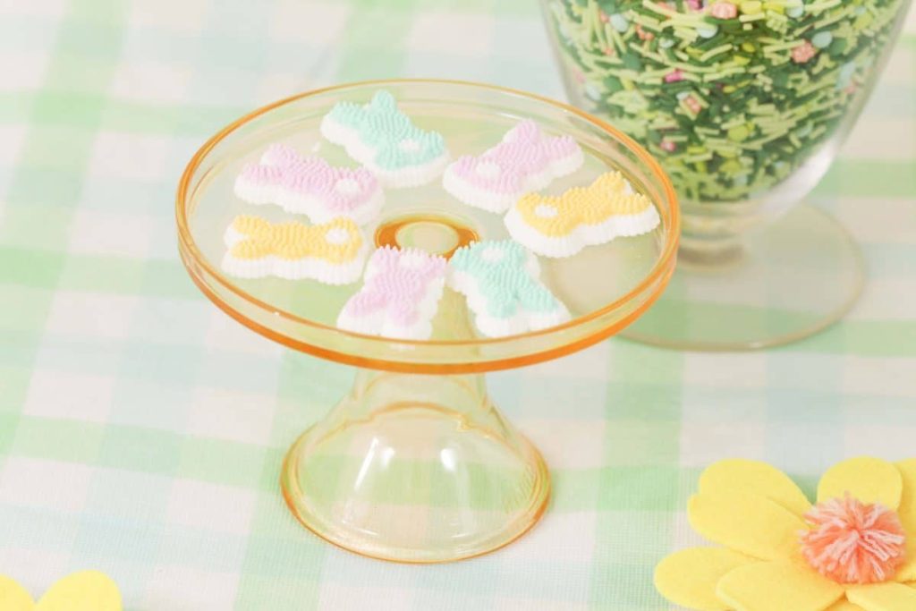 Spring candies for a Spring Gingerbread House decorating party - get more Spring Party inspiration now at fernandmaple.com!