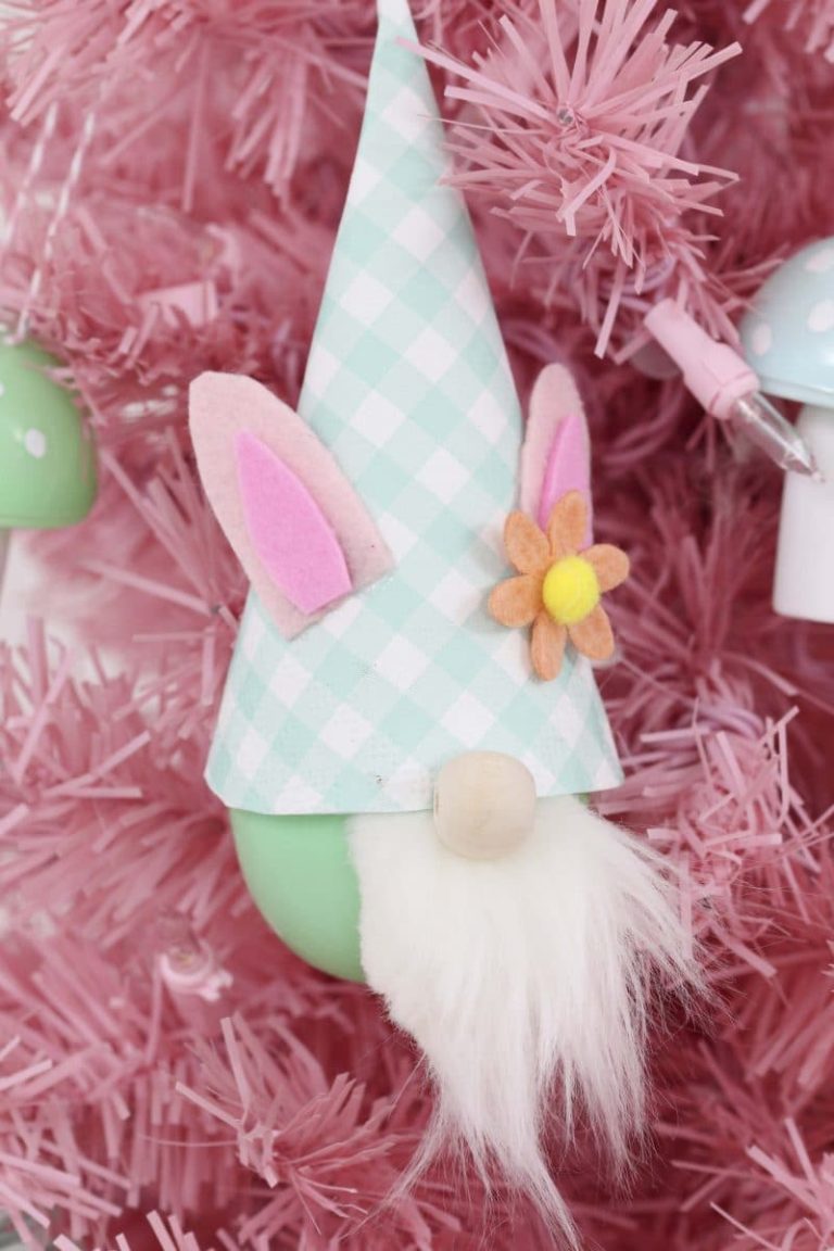 How to make DIY Easter Egg Gnome Ornaments - Fern and Maple