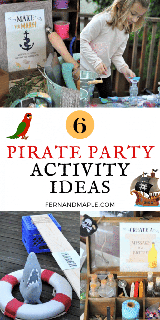 These 6 Activity and Craft Ideas for a Pirate Themed Party are great for encouraging creativity, while ensuring the kids are staying entertained! Get details now at fernandmaple.com!