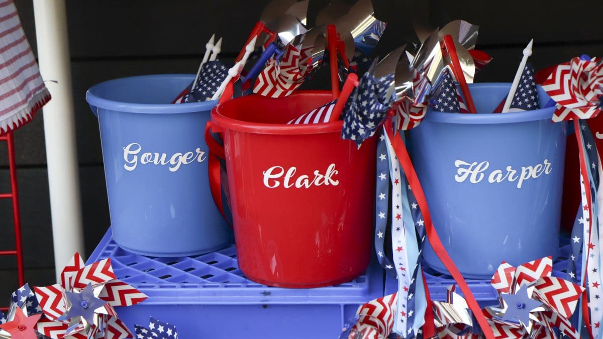 Personalized Styrofoam Cups - July 4th - Patriotic Summer BBQ