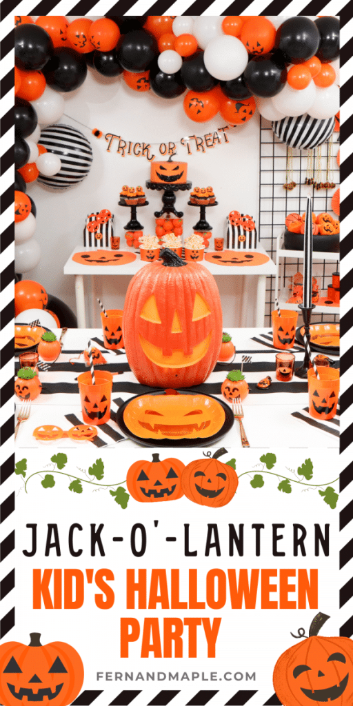 Jack-o'-Lantern Themed Halloween Kid's Party - Fern and Maple