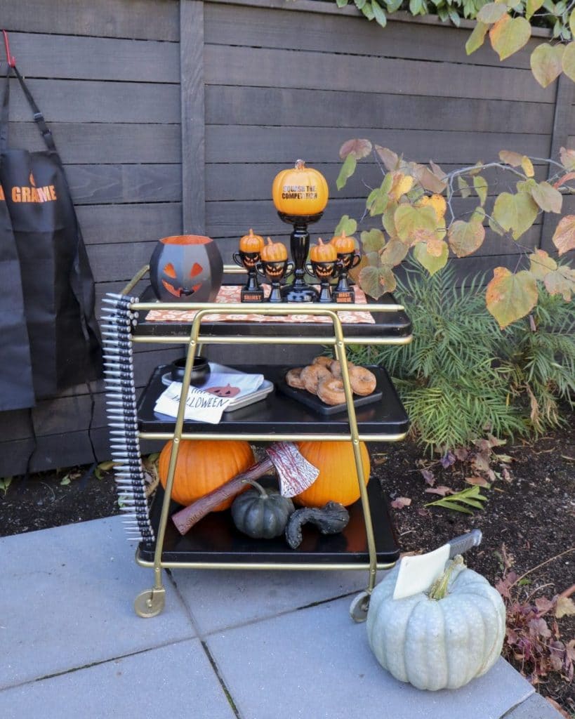 10 Ways to Use your Bar Cart this Halloween - Fern and Maple