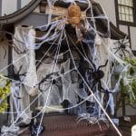 Spider's Web Halloween Front Porch Idea