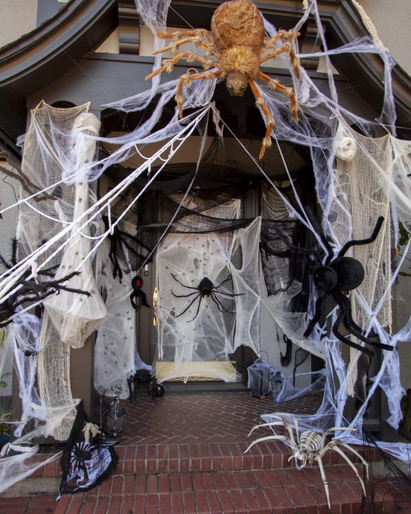 Spider s Web Halloween Front Porch Idea Fern and Maple