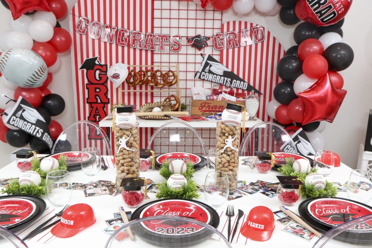 Red Graduation Party Decorations 2024 Graduation Centerpiece -    Graduation party centerpieces, Graduation party decor, Graduation center  pieces