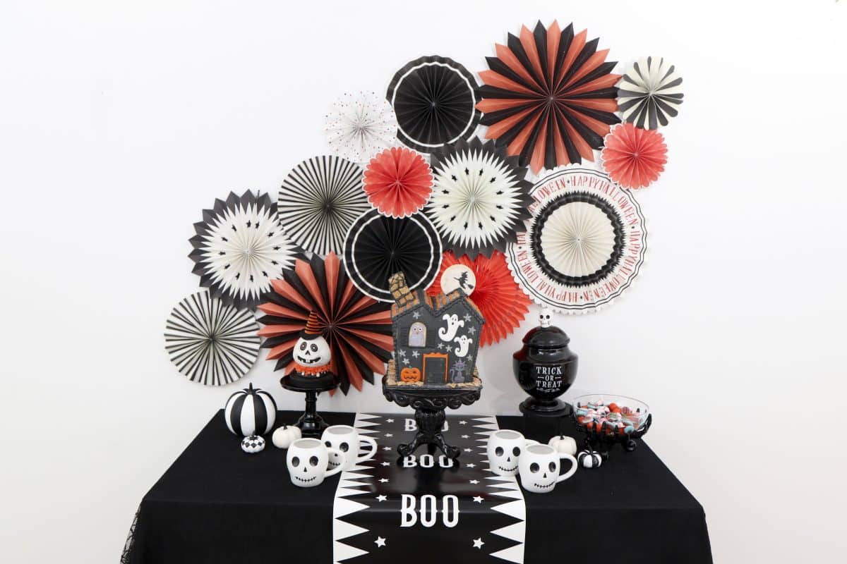 Boo Halloween Paper Table Runner