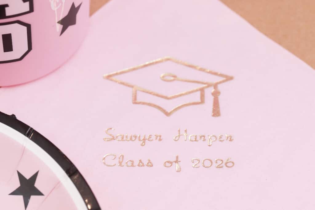 personalized graduationnapkin