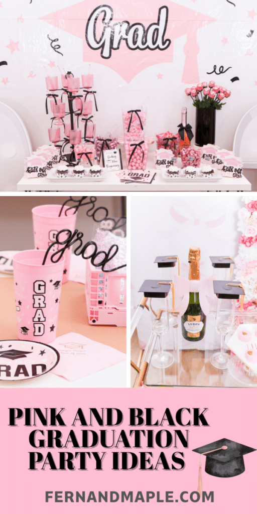 Pink and Black Graduation Party Ideas — fernandmaple.com