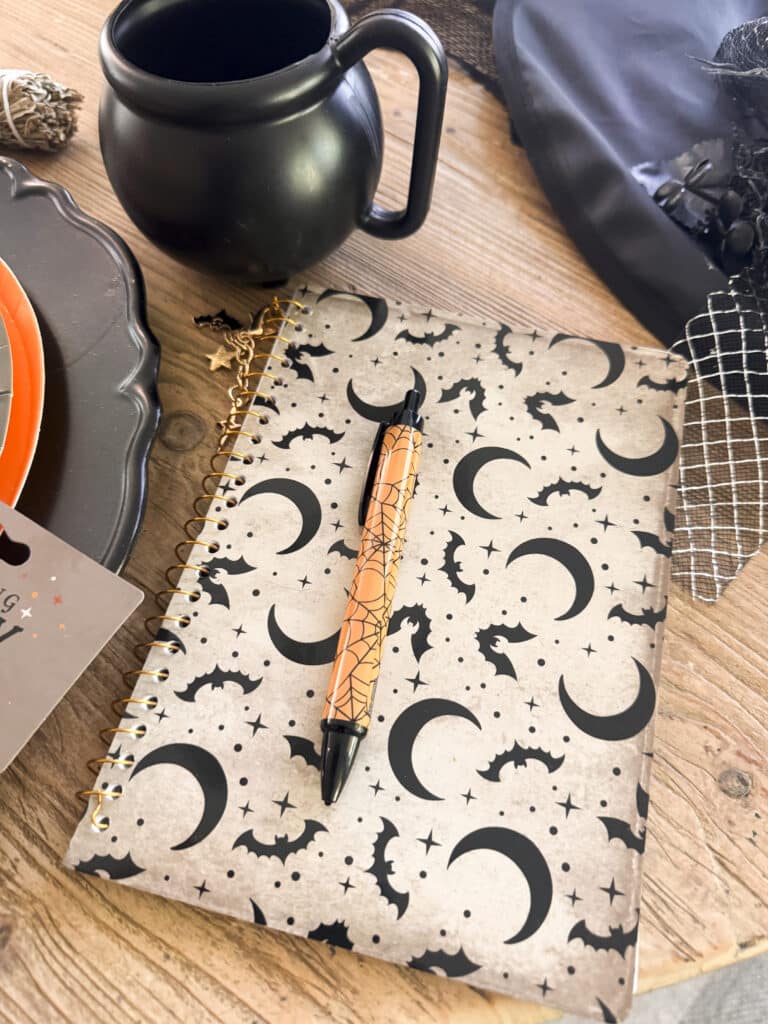 witch party spell book for writing intentions