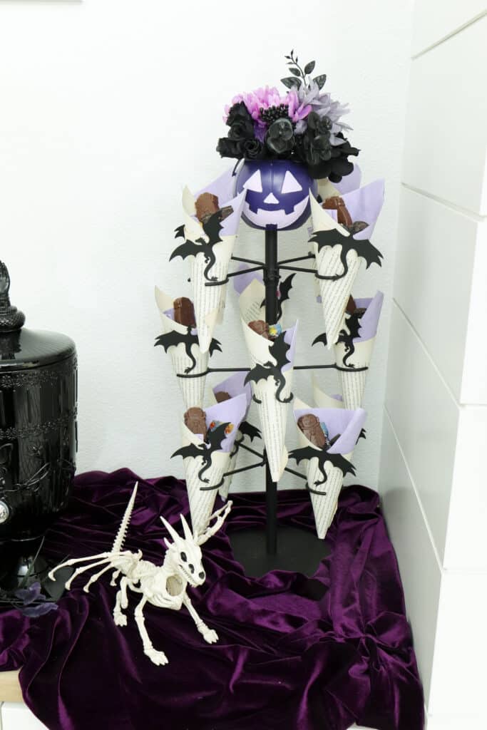 Dark romantasy book club, dragon themed chocolate treat stand