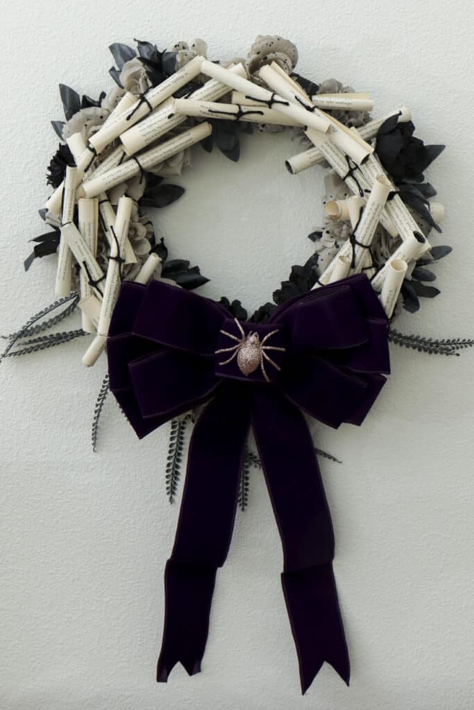 Dark romantasy book club wreath