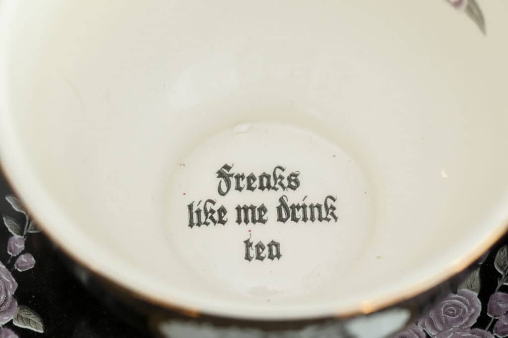 Dark romantasy tea cup