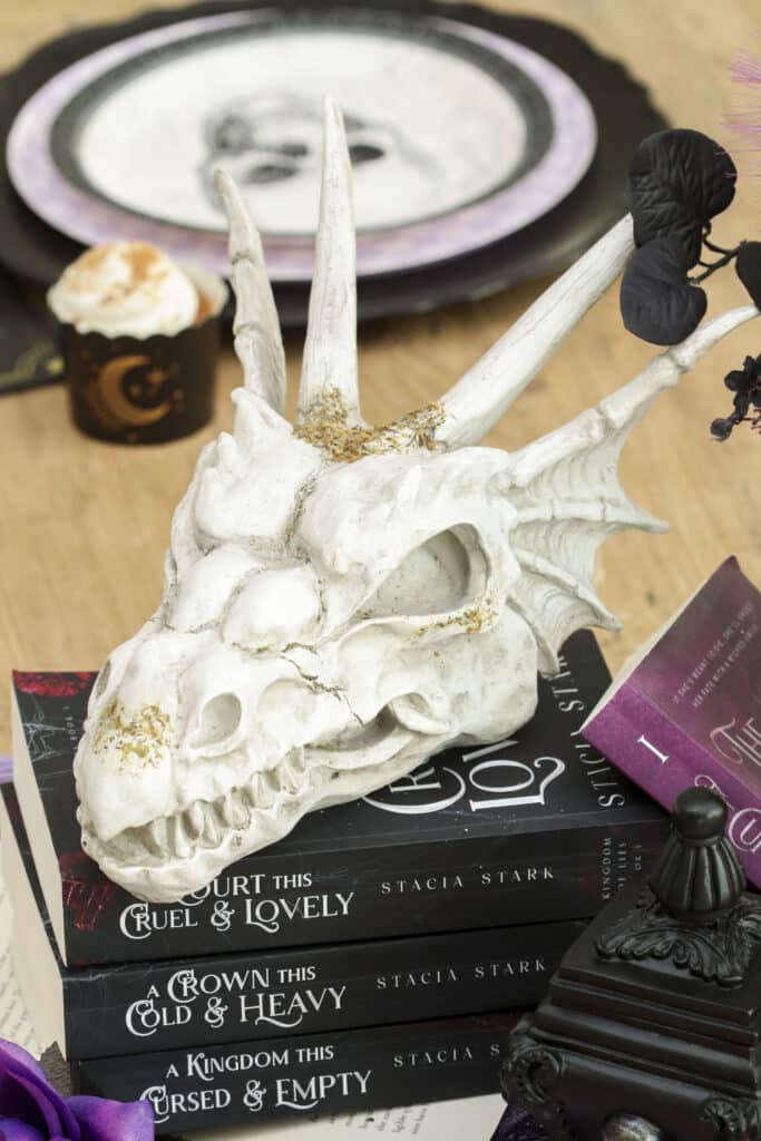 Dark romantasy book club featuring dragons, fae and mystical creatures