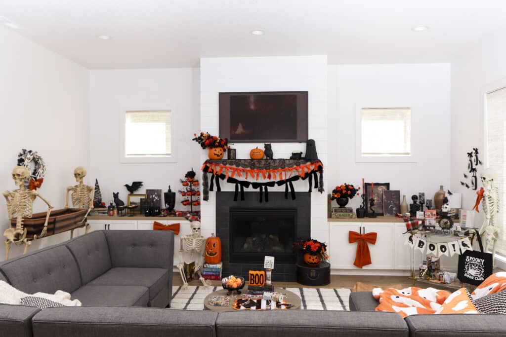 Cozy Spooky book club get together with book & halloween themed activities