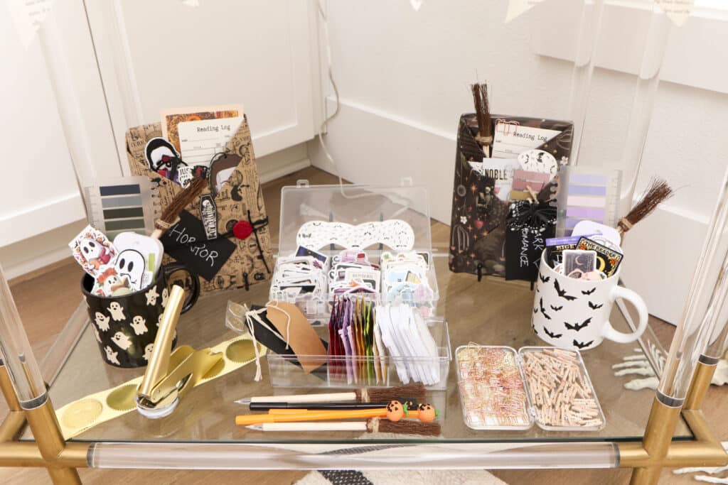 Bookish gifts at a Spooky Book club